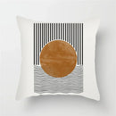 Axyaa Geometric Pattern Blue & White Cushion Cover for Home, Car, Sofa & Living Room