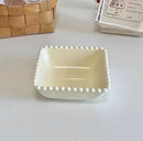 Axyaa 6-inch Cream Ceramic Dessert Plate