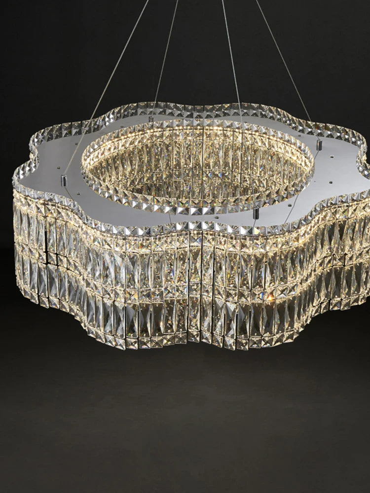 Modern Luxury Crystal Chandelier for Bedroom and Living Room - Axyaa Luxury Lighting