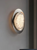Axya Crystal Platinum Art Wall Lamp: Bedroom Living Room Modern Wall Light