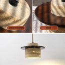 Axyaa LED Wall Sconce Light Fixture Yellow Travertine Stone Wood Nordic Design