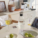 Axyaa Stem Fruit Wine Glass with Polka Dot Decor - Purple Yellow Glass Cup