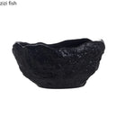 Axyaa Stone Pattern Ceramic Bowl Set for Molecular Cuisine and Dining