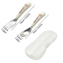 Axyaa Mini Stainless Steel Cutlery Set in Cute Plastic Box