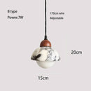 Axyaa Nordic Water Mill Marble Chandelier for Home and Coffee Shop