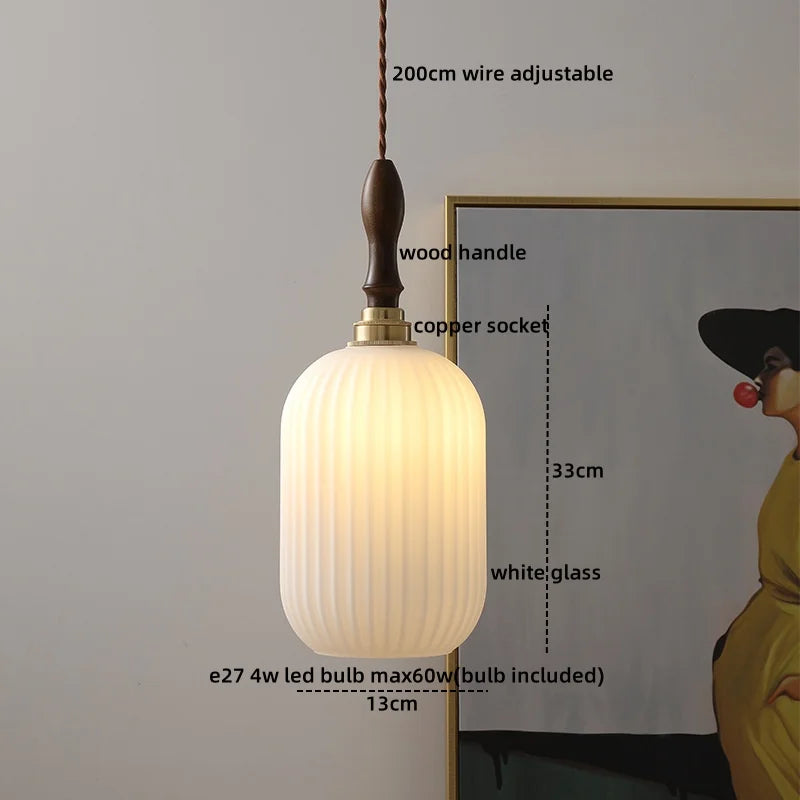 Axyaa Fabric Copper LED Pendant Lights, E14 Nordic Hanging Lamp for Home Decor