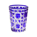 Axyaa Colorful Tumbler Cup, Hand-carved, Heavy Bottom, Whiskey & Bourbon Glass, 310ml