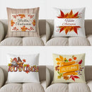 Axyaa Fall Leaves Decorative Pillow Cover for Sofa, Bedroom, Car