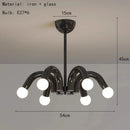 Axyaa French Cream Hanging Light: Modern Magic Bean Pendant for Bedroom, Living Room, and Study