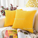 Axyaa Solid Color Graininess Cushion Cover Sofa Decor Lumbar Pillow Case