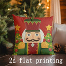Axyaa Nutcracker & Merry Pattern Pillowcase for Sofa Car Bedroom Decor