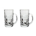 Axyaa Glass Beer & Whiskey Cups Set - Stylish Drinkware for Home and Parties