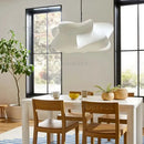 Axyaa Japanese Style Silk Lantern Pendant Lamp in Dark Bronze for Home and Restaurant Lighting.