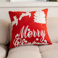 Axyaa Christmas Hat Velvet Chenille Pillowcase - 45x45cm