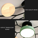 Axyaa Nordic Ceiling Chandeliers in 3 Colors for Home Lighting