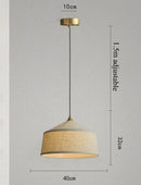 Axyaa Wabi Sabi Fabric Pendant Lamp for Bedroom & Dining Room