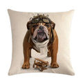 Axyaa Cute Animal Print Pet Pillow Cover for Home Sofa Decoration