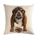 Axyaa Cute Animal Print Pet Pillow Cover for Home Sofa Decoration