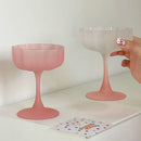 Axyaa Flower Petal Wine Glasses Set Nordic Cocktail Goblet Clear Champagne Milk Cup