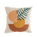 Axyaa Sunset Mountain Moon Plant Abstract Tufted Pillow Cover Cozy Decor Geometric Art