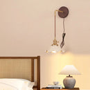 Axyaa Nordic Modern Ceramic Wood Wall Light Sconce adjust Study Bar Aisle Bedroom Lamp