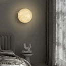 Axyaa Marble Copper Wall Lamp Round Modern Luxury LED Light