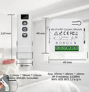 Axyaa Smart WiFi Curtain Switch 433MHz Remote Control for Roller Shutter Motor