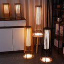 Axyaa Retro Solar Floor Lamp for Outdoor Decoration with Automatic Night Lighting