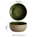 Axyaa Flame-Killed Ceramic Bowl Set: Salad, Dessert, Snack, Pasta Serving Bowls