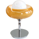 Axyaa Vintage Medieval Table Lamp with Dimmable Egg Tart Glass Shade