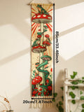 Axyaa Boho Mushroom Frog Tapestry Wall Hanging Jungle Art Decor Banner