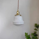 Axyaa Milky White Glass LED Pendant Chandelier - Modern Home Decor Light