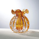 Amber Glass Vase & Lucky Money Bag Set by Axyaa for Stylish Home Decor