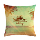Axyaa Printed Linen Pillowcase 45*45cm for Sofa Chair Decoration