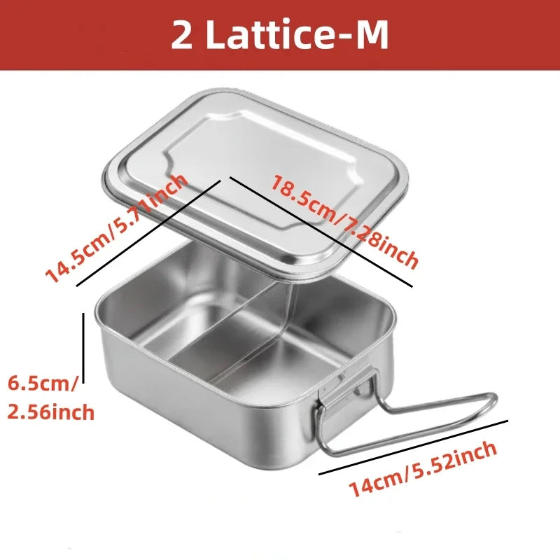 Axyaa Stainless Steel Lunch Box - Large Capacity Food Storage Container