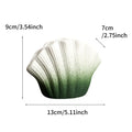 Axyaa Shell Ceramic Vase: Table Decor, Artificial Flowers, Room Aesthetic