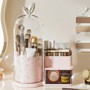 Axyaa Cosmetic Brush Shelf Organizer with Drawer Storage
