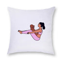 Axyaa Cute Girl & Puppy Everyday Life Pillow Case & Cushion Cover Cozy Home Decor