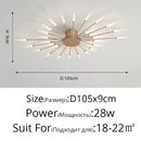 Axyaa Sunflower Chandelier LED Ceiling Light for Home Illumination