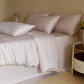 Axyaa Mulberry Silk Bedding Set Duvet Cover Flat Sheet Pillowcase Twin King Queen Size