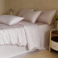 Luxurious 100% Mulberry Silk Bedding Set by Axyaa - Duvet Cover, Sheet, Pillowcase
