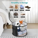 Axyaa Foldable Round Travel Storage Box for Clothes and Hats