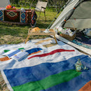 Axyaa Jacquard Multi-Functional Sofa Blanket: Camping, Picnic, Moisture-Proof Mats