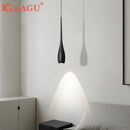 Axyaa Black Metal Luxury Pendant Light with High Transparency Lampshade
