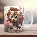 Axyaa Cat Lover Office Coffee Mug Tea Cup 11oz Ceramic Gift Sister Birthday