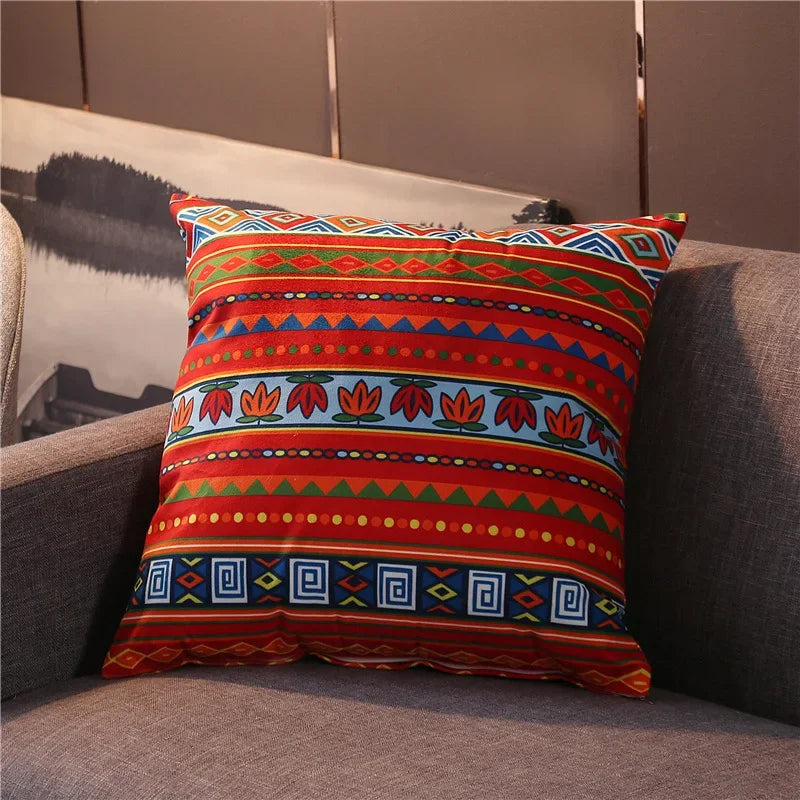 Axyaa Vintage Turkish Bohemia Pillowcase Cover Ethnic Persian Pattern