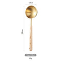 Axyaa Stainless Steel Measuring Cups & Spoons with Wooden Handle