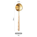 Axyaa Stainless Steel Measuring Cups & Spoons with Wooden Handle