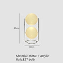 Axyaa White Acrylic Ball LED Floor Lamp for Living Room and Hotel