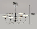 Axyaa Crystal Chandeliers LED Ceiling Hanging Lights for Living Room